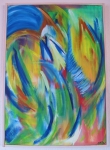 B87.Uden titel.70x100 cm. 4900 Kr.